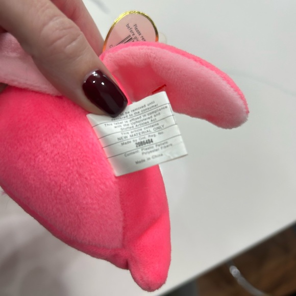 Rare Beanie Babie Pinky with errors 1995 - Picture 5 of 6